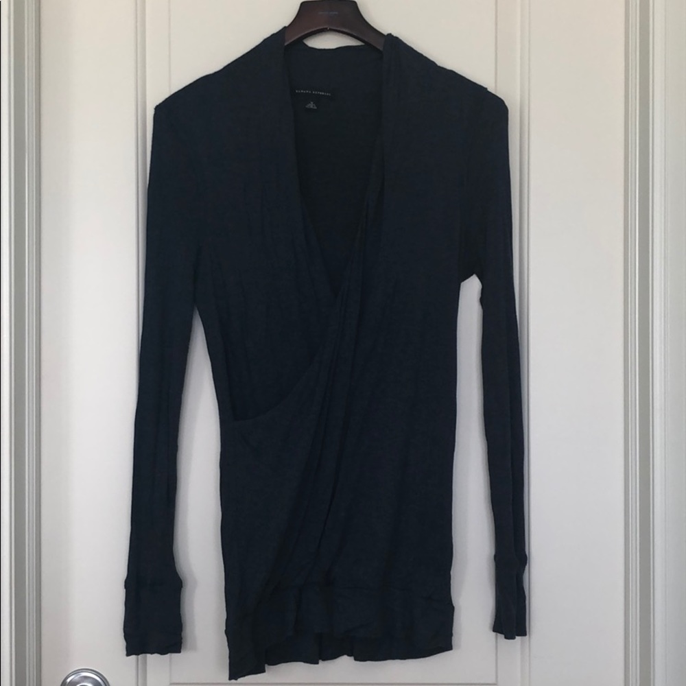 Banana Republic - Heathered navy top